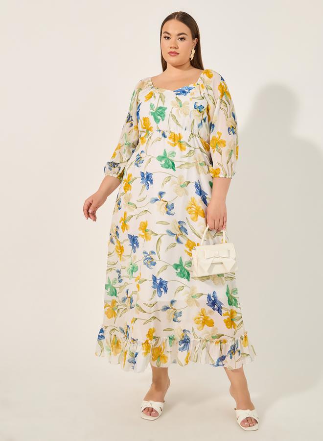 Styli Floral Print Dress  - Image 1