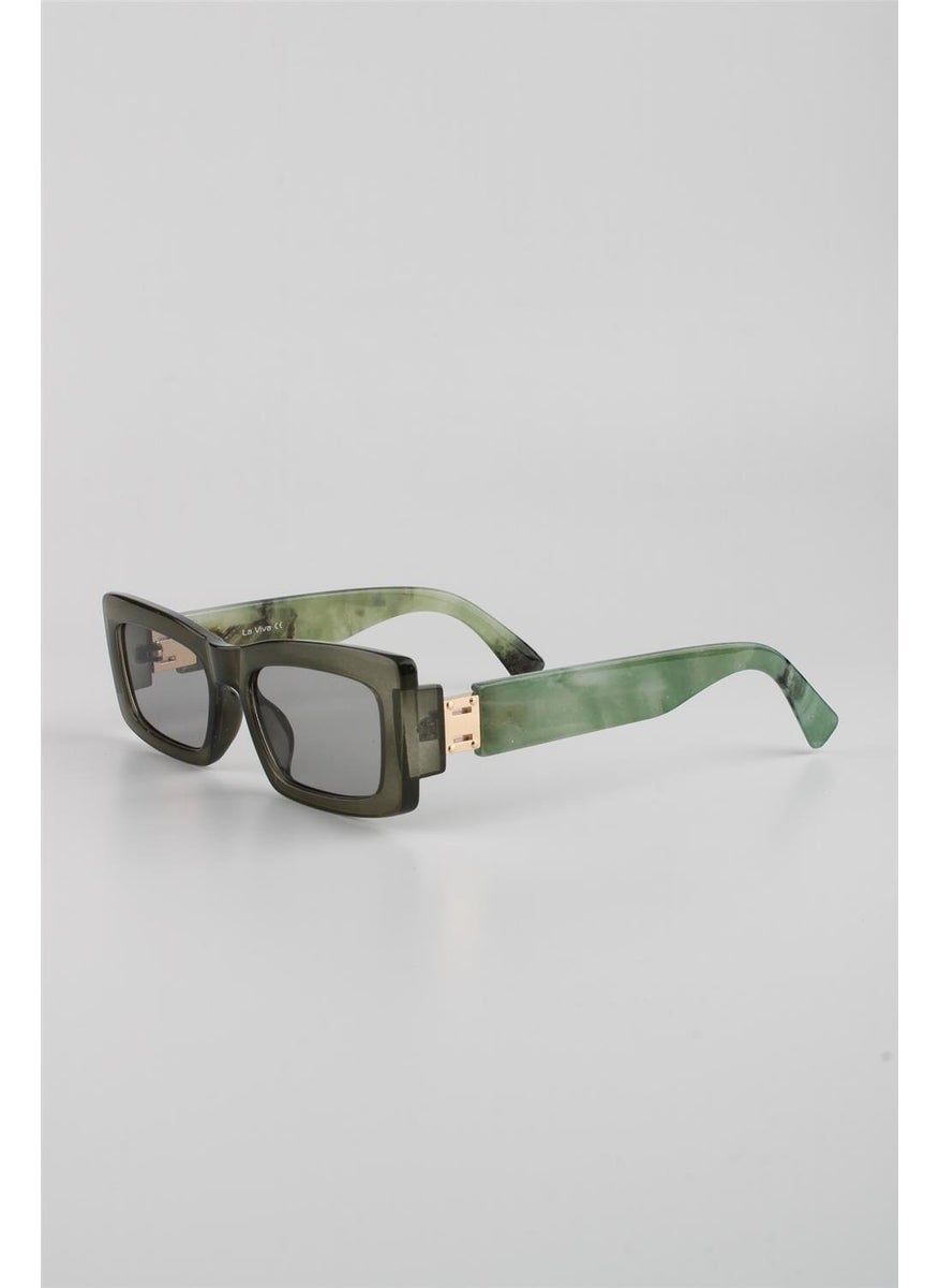 La Viva Green Black Matte UV400 Filter Women's Sunglasses G24LVS3310R03  - Image 1