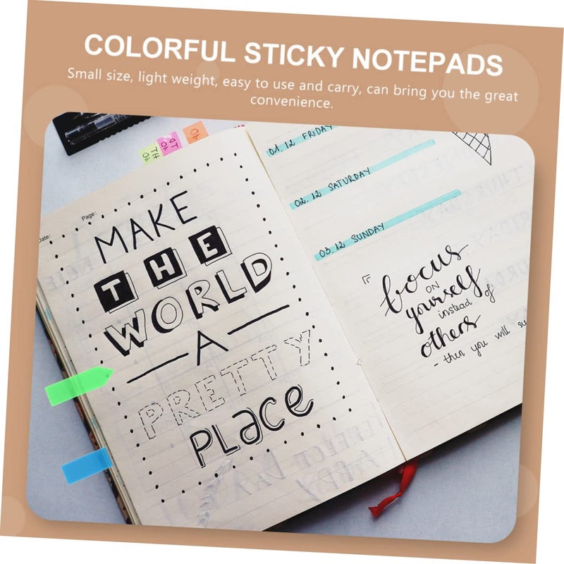 6 Sets Bright Fluorescent Arrow Index Memo Stickers for Office and Pet Notes - Image 3