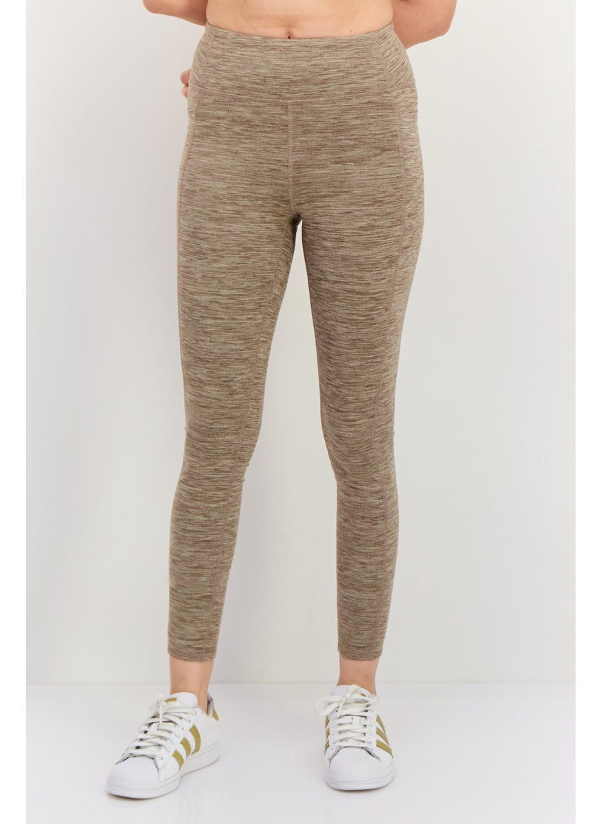 SKECHERS Women Sportswear Fit Training Leggings, Brown  - Image 1
