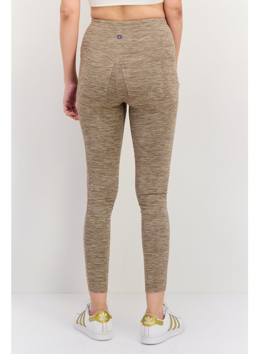 SKECHERS Women Sportswear Fit Training Leggings, Brown  - Image 3