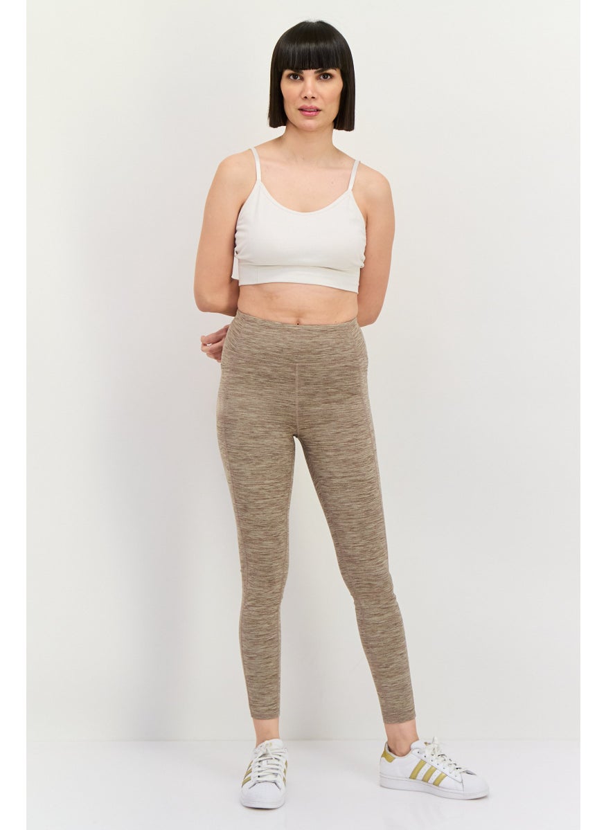 SKECHERS Women Sportswear Fit Training Leggings, Brown  - Image 4