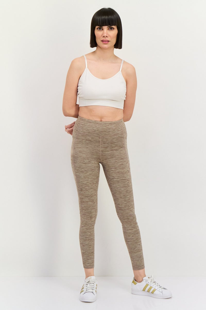 SKECHERS Women Sportswear Fit Training Leggings, Brown  - Image 4