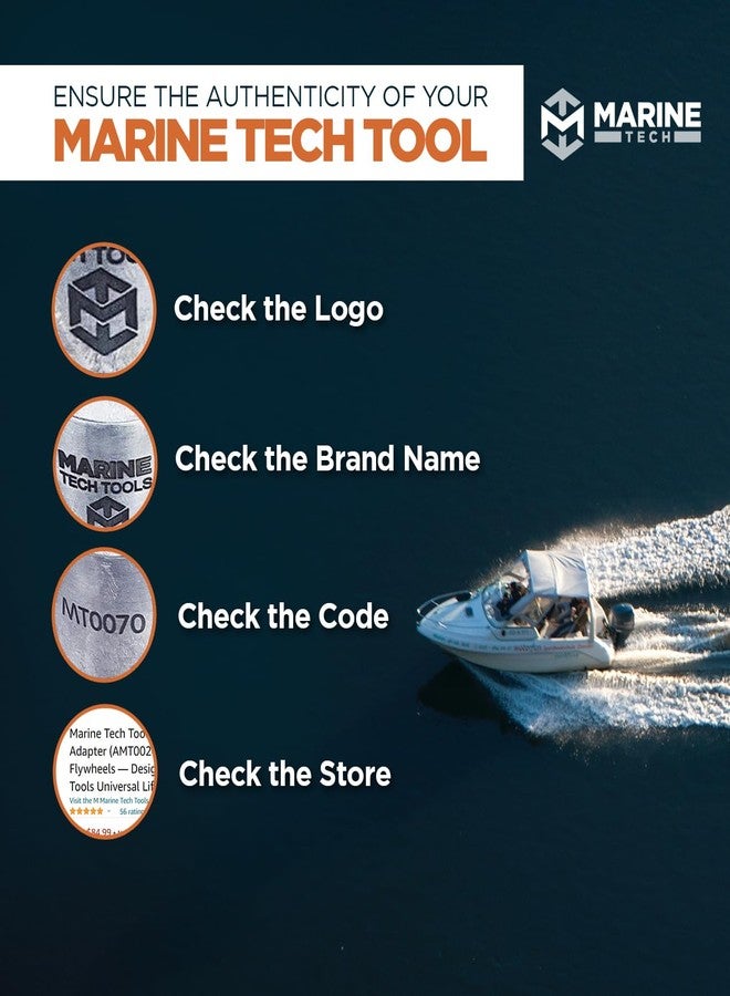 M Marine Tech Tools Marine Tech Tools Evinrude E-TEC G2 Lifting Adapter 357667 (AMT0070), Evinrude Outboard Lifting Tool, Threads on Evinrude E-TEC G2 Flywheels, Fits Universal Outboard Lifting Ring (AMT0022) - Image 5