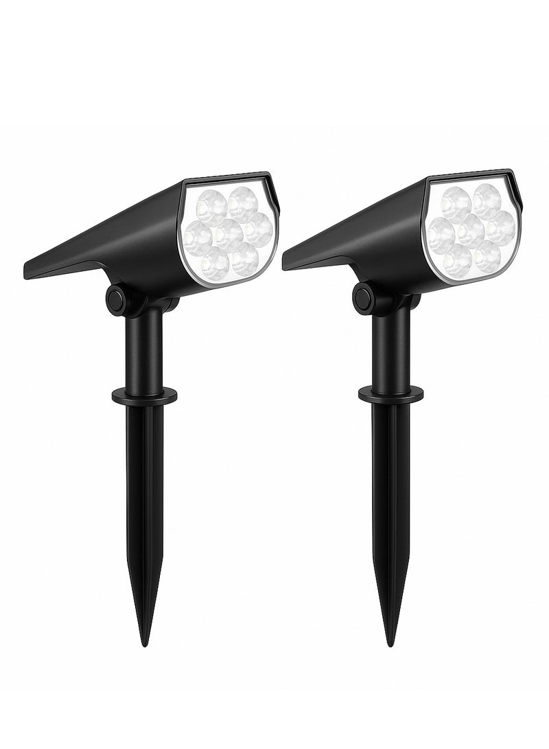 Bluejw 2-Piece Outdoor Solar LED Lawn Lamp Set (7LED) - Image 1