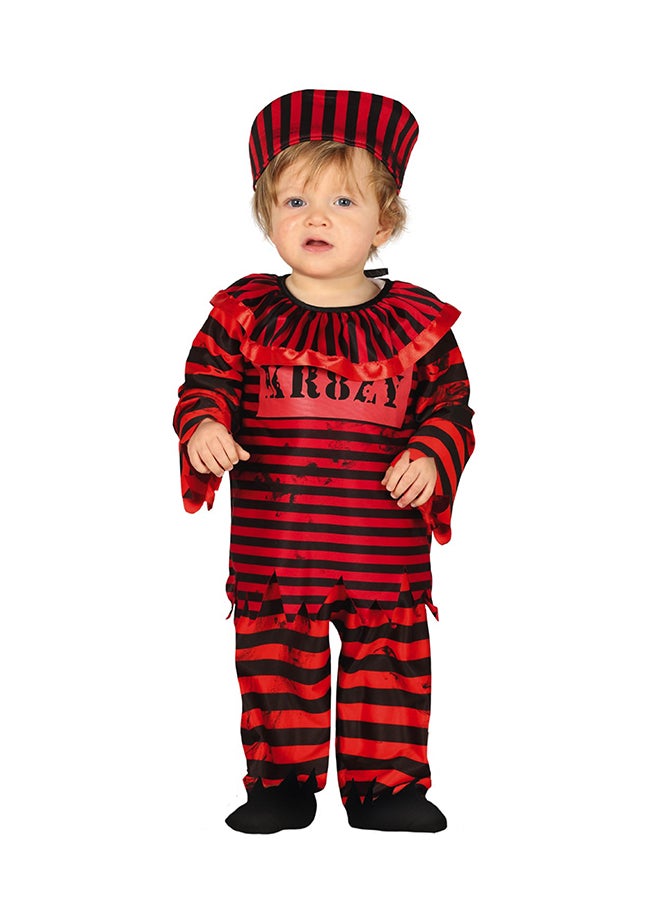 Fiestas Guirca Baby Killer Clown Costume, 12-24 Months. Costume + Hat