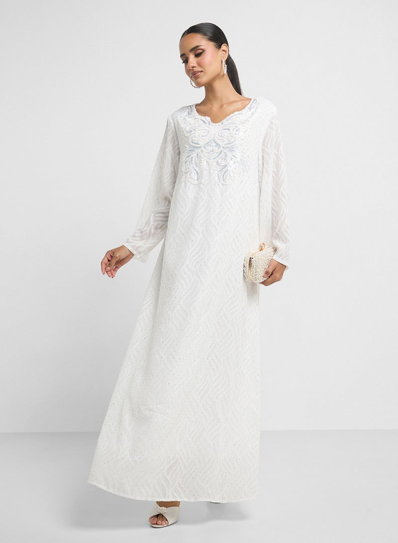 Khizana Embellished Jalabiya - Image 4