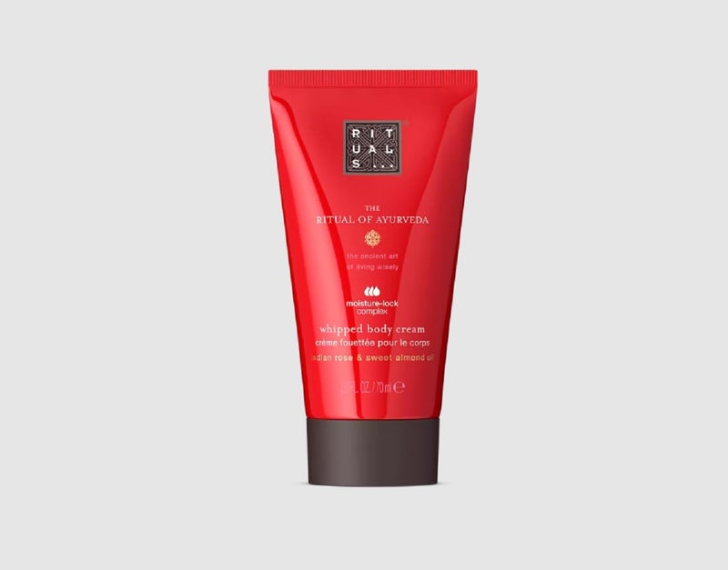 Rituals of Ayurveda Sweet Almond and Indian Rose Whipped Body Cream 70ml