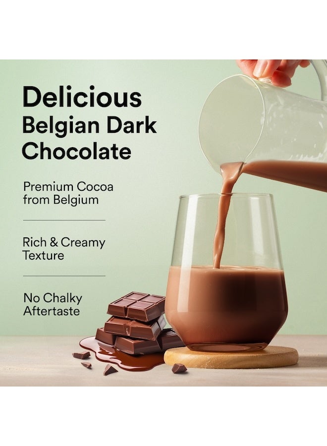 ويلبيينج نيوتريشن مسحوق بروتين نباتي من ويلبينج نيوتريشن بنكهة الشوكولاتة الداكنة البلجيكية ٥٠٠ غرام - Image 5