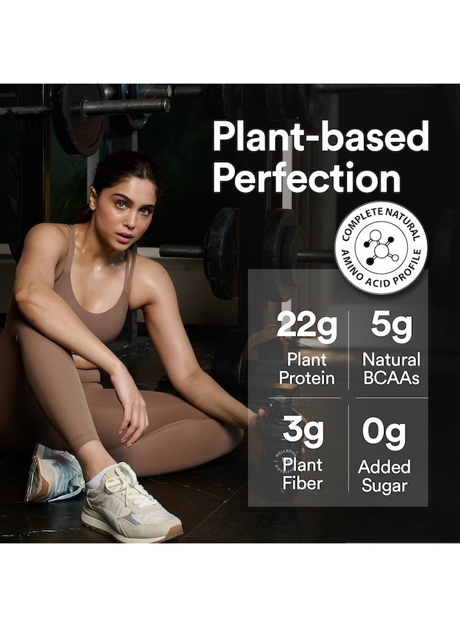 ويلبيينج نيوتريشن مسحوق بروتين نباتي من ويلبينج نيوتريشن بنكهة الشوكولاتة الداكنة البلجيكية ٥٠٠ غرام - Image 2