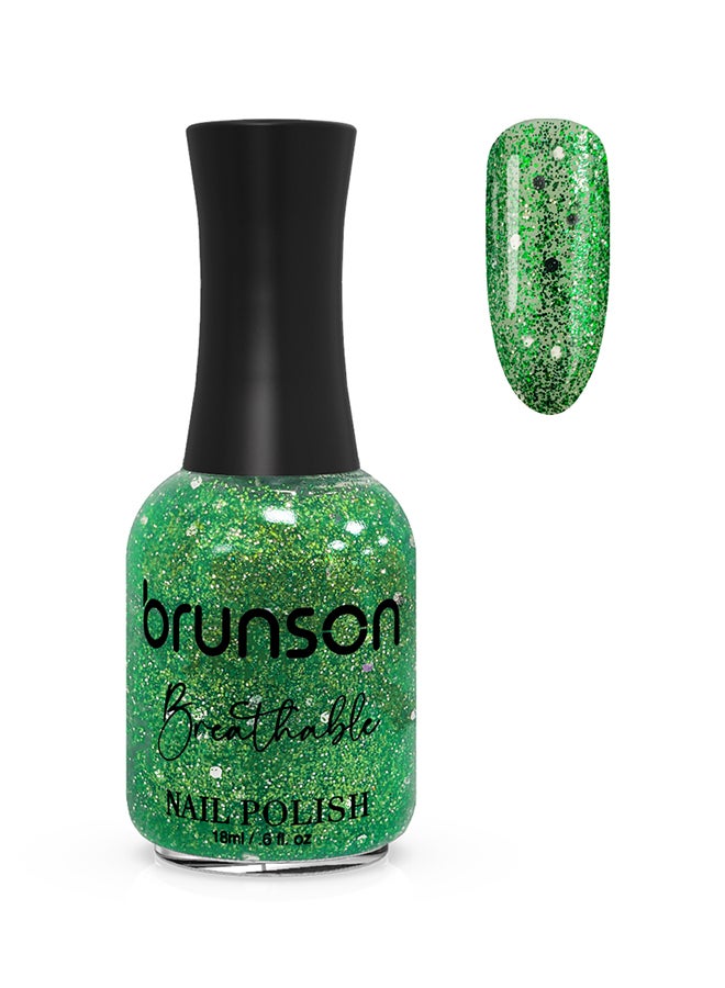 brunson Breathable Nail Polish Halal nail polish Wudu friendly Quick-Dry Vegan long lasting but easy peel off   18ml BH307