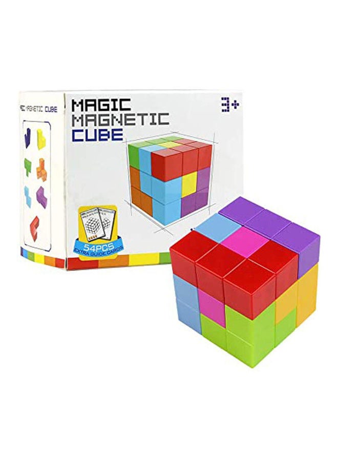 Magic Magnetic Cube 7Pcs 54 Guard Cards 108 Shapes Diy Cube Intelligence Improvement Toy For Boys And Girls - Image 1