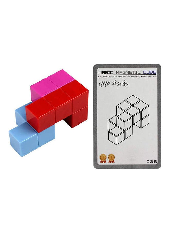 Magic Magnetic Cube 7Pcs 54 Guard Cards 108 Shapes Diy Cube Intelligence Improvement Toy For Boys And Girls - Image 2