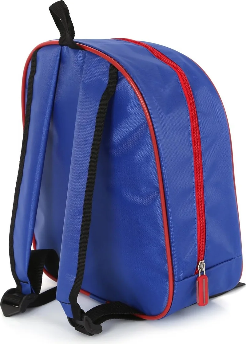 Masho Trend Blue Shiny Stitched Spiderman Printed Kindergarten Bag + Water Bottle - Spiderman Nursery Bag