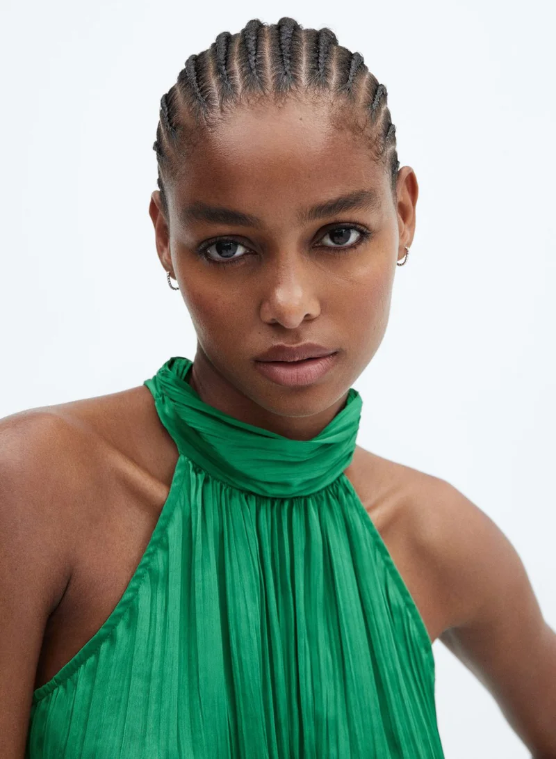 مانجو Halter Neck Tiered Top