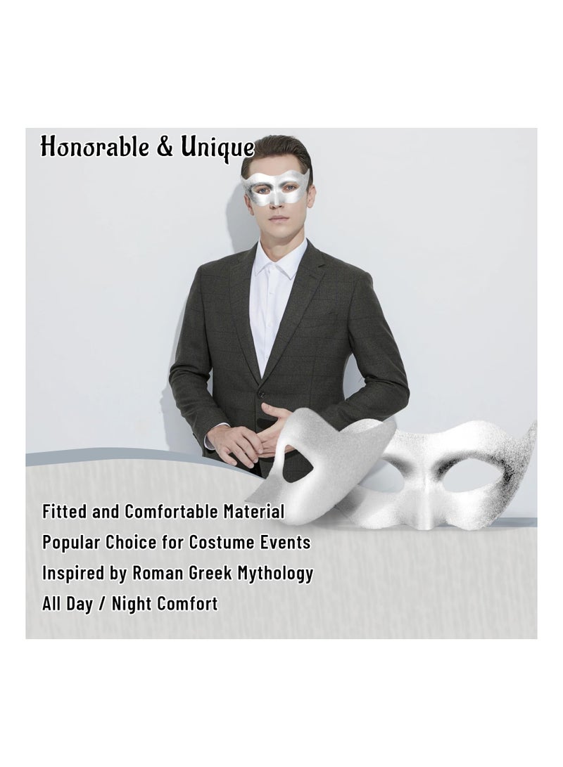 Excefore Masquerade Mask for Men Classic Vintage Venetian Mens Mask Lightweight Gentle, Specially for Costume, Theme Parties, Cosplay Mardi Gras, Super Hero Mask Accessory - Image 3