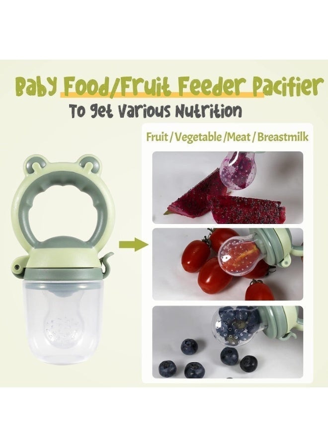 ChicAbode Baby Popsicle Molds With Fruit Feeder, Freezer Tray, Silicone Storage Containers, Non-Stick, BPA Free, Breastmilk Feeder for Teething - Image 5