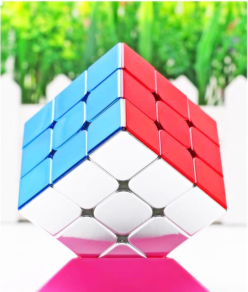 Cuberspeed Moyu Meilong 3x3x3 Reflective Metallic Mirror Shiny Stickerless Speed Cube 3x3 Metallic Magic Cube Puzzle Toys - Image 1