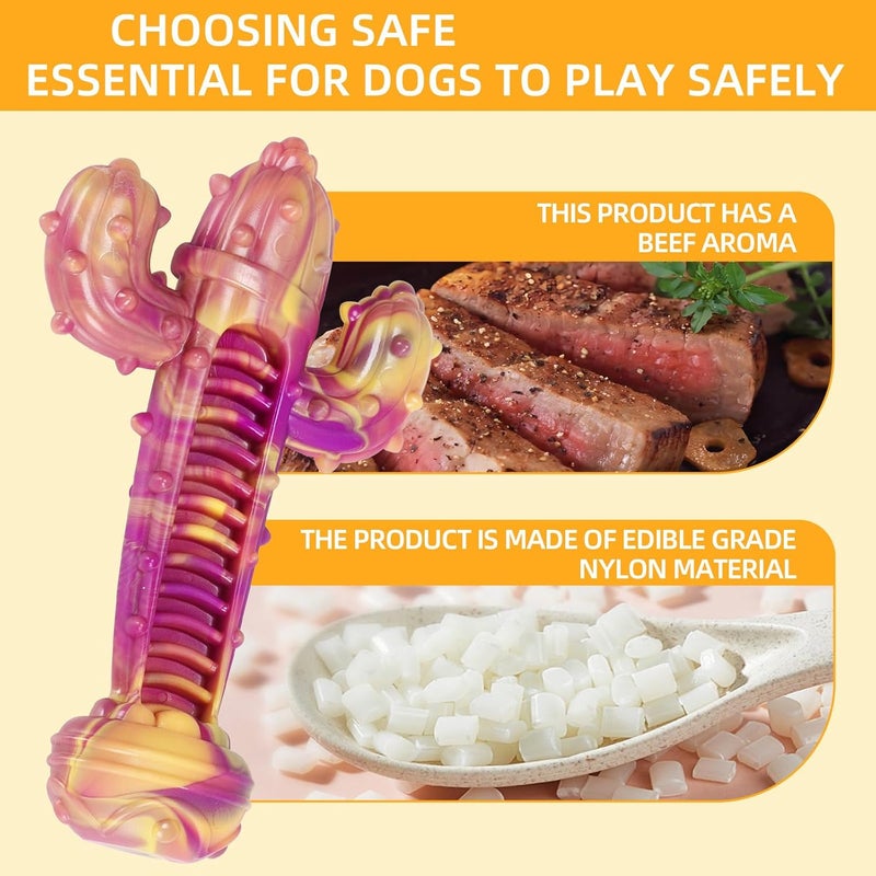 Nylon Dog Chew Toy for Teeth Care and Stress Relief Teething Stick Beef Flavored Indestructible Toy for Large Breeds Dog Chew Toy - Image 5