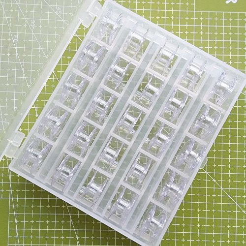 YICBOR 25pcs Bobbins 136492-001(SA155) for Baby Lock Brother Bernina Riccar Sewing Machine - Image 1