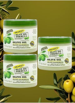 3 Pieces Olive Hairdress Cream Made With Olive Oil Vitamen E 150 Grams
