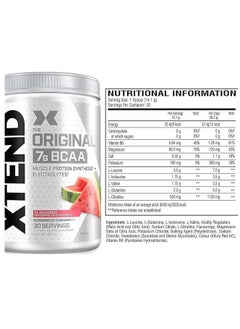 XTEND Original BCAA Powder, Sugar Free Post Workout, Muscle Recovery, Drink With Amino Acids 7g BCAAs, For Men And Women, Lemon Lime Squeeze Flavor , 30 Servings  - Image 3