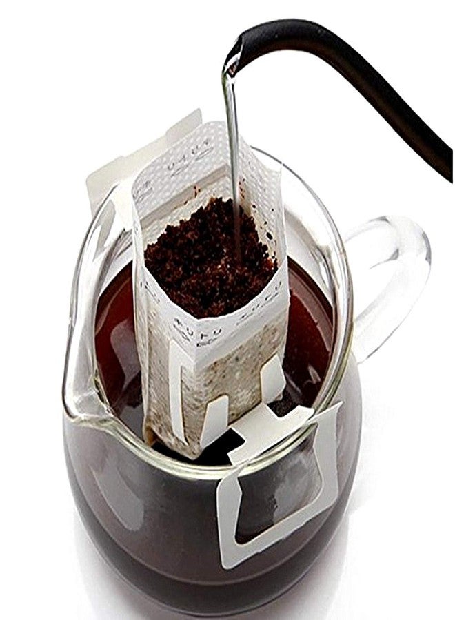UZER Coffee Filter Paper Bag 100 pieces, Hanging Ear Drip Coffee Bag Single Serve Disposable Drip Coffee Filter Bag Perfect for House, Travel, Office Daily (100) - Image 1