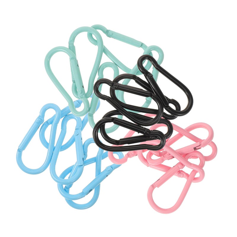 Heavy Duty Carabiner Clips 20 Pack Unique Shaped Snap Hooks for Camping Climbing Hiking Outdoor Gear - Image 2