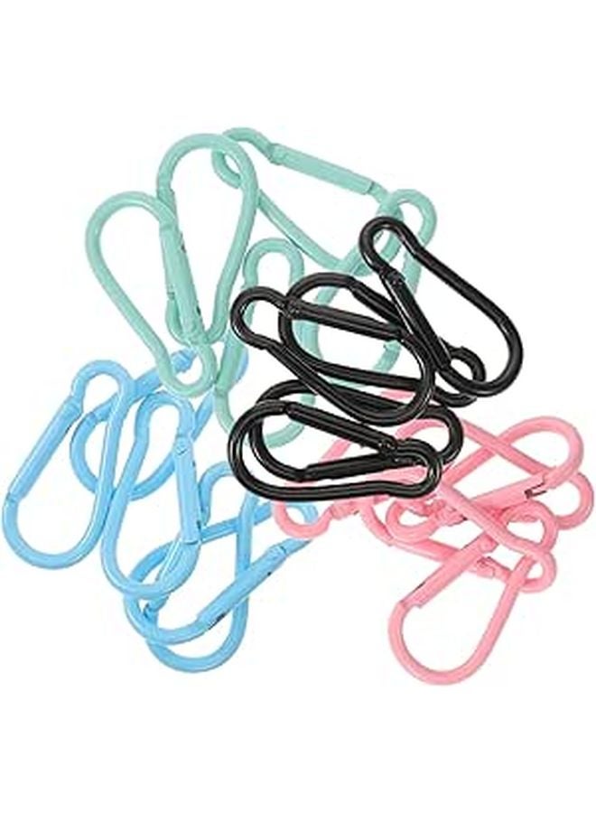 Heavy Duty Carabiner Clips 20 Pack Unique Shaped Snap Hooks for Camping Climbing Hiking Outdoor Gear - Image 1