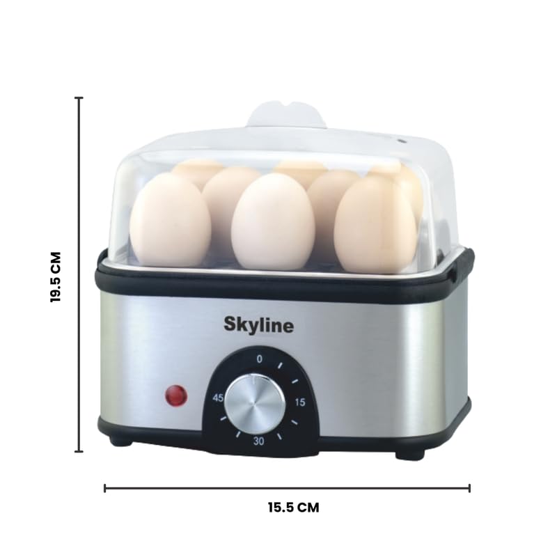 Skyline 500W Stainless Steel Electric Egg Boiler Quick Easy Perfect Eggs Every Time - Image 4