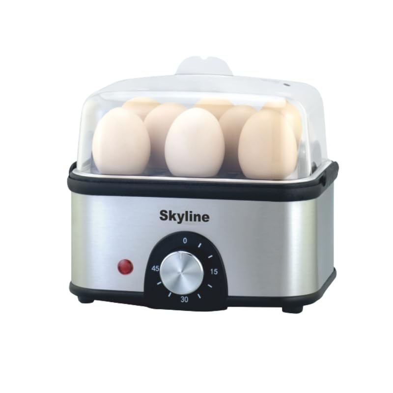 Skyline 500W Stainless Steel Electric Egg Boiler Quick Easy Perfect Eggs Every Time - Image 1