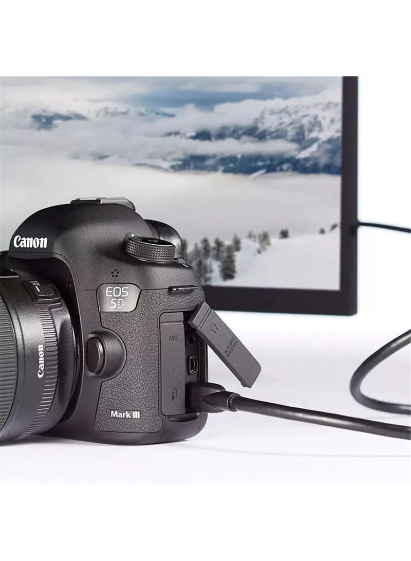 Mini HDMI to HDMI male to male cable support Ethernet, 3D, 4K HDR and ARC [up to 4K@60Hz 18Gbps] for DSLR Camera/Camcorder/Graphics/Video Card 4.93inch/1.5m (Mini HDMI to HDMI) - Image 5