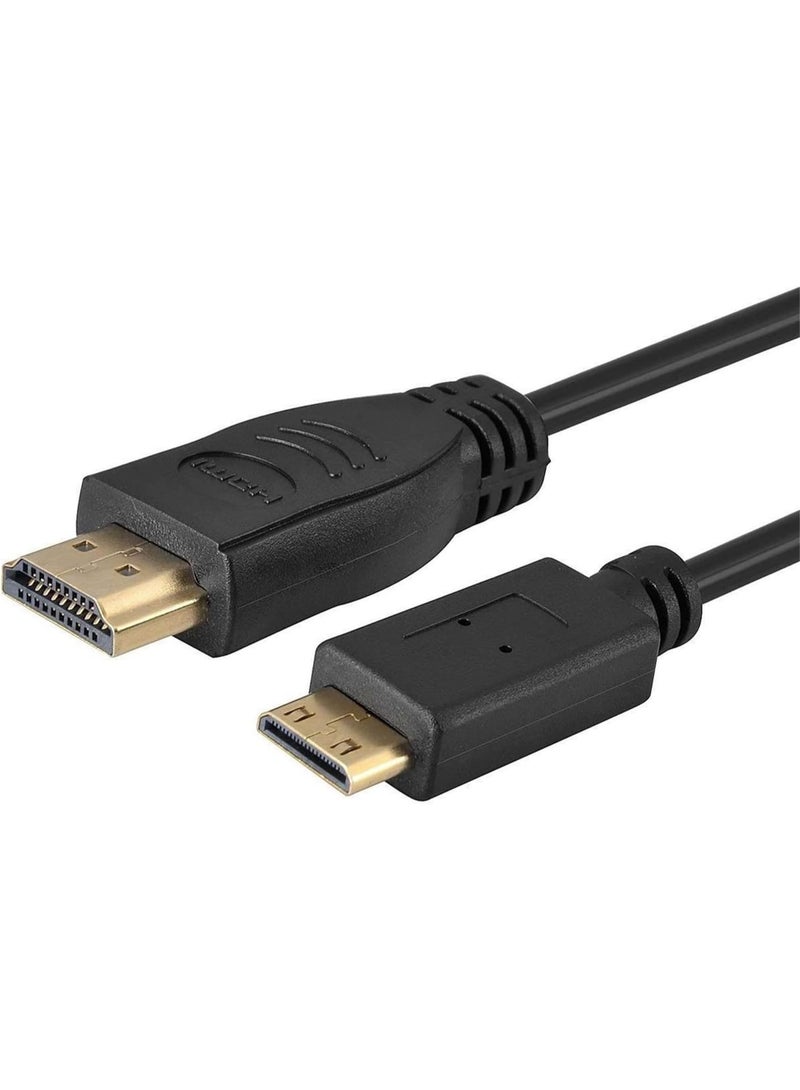 Mini HDMI to HDMI male to male cable support Ethernet, 3D, 4K HDR and ARC [up to 4K@60Hz 18Gbps] for DSLR Camera/Camcorder/Graphics/Video Card 4.93inch/1.5m (Mini HDMI to HDMI) - Image 3