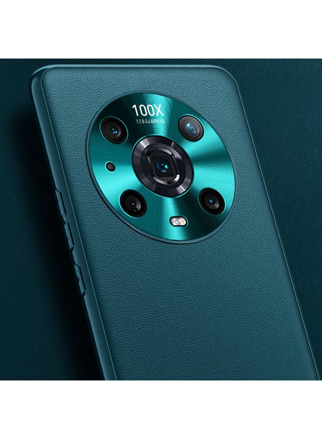 جرين تايجر جراب هاتف Honor Magic4 من الجلد العادي - Image 2