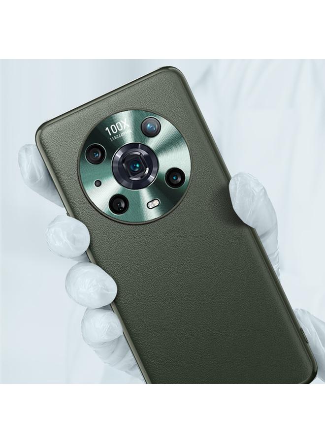 جرين تايجر جراب هاتف Honor Magic4 من الجلد العادي - Image 5