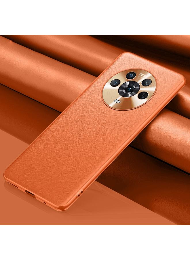 جرين تايجر جراب هاتف Honor Magic4 من الجلد العادي - Image 1