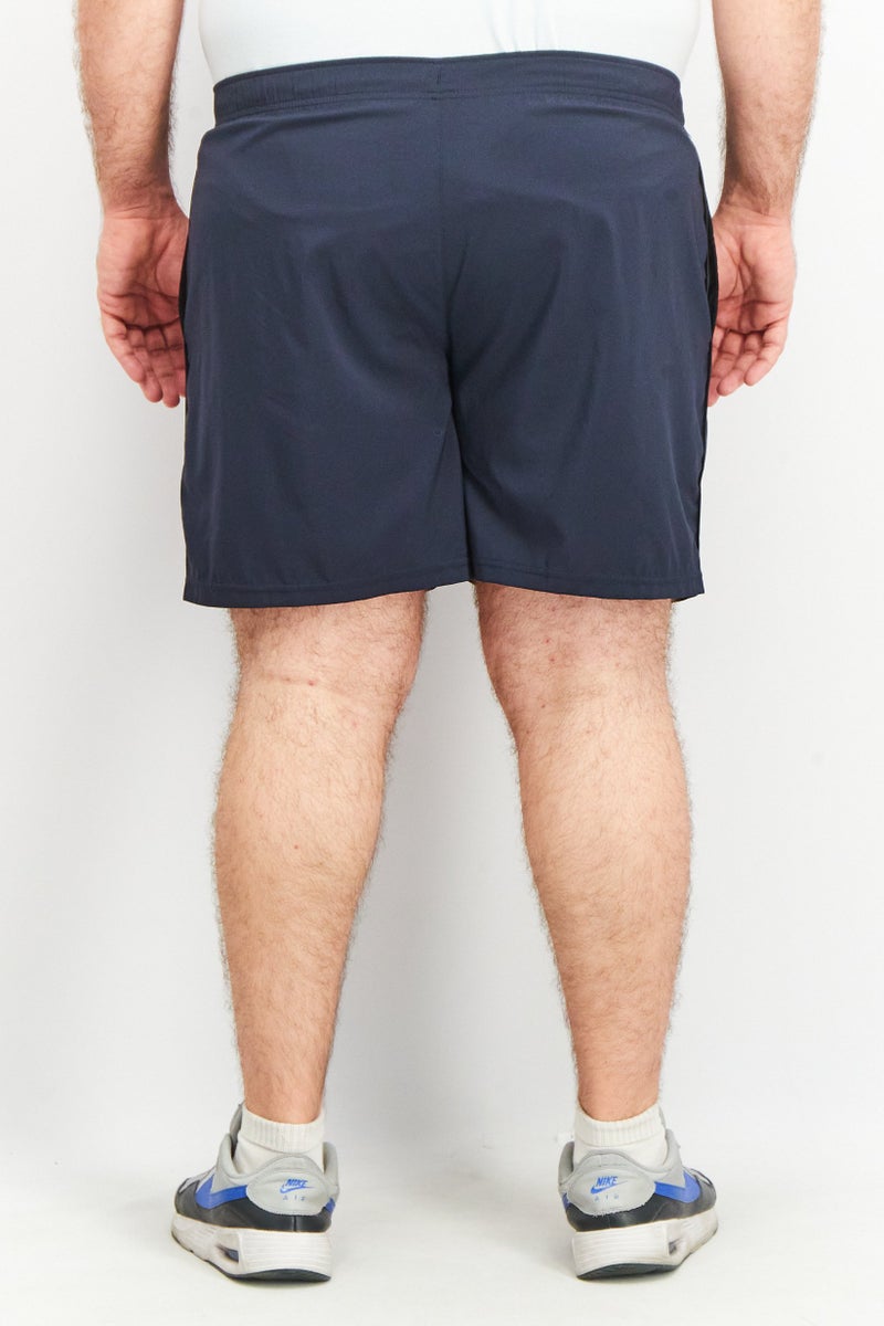 New Balance شورتات رياضية للرجال، مناسبة للجري، لون كحلي - Image 3