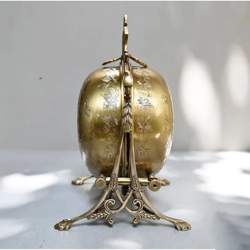 Quesera  Quesera Brass unique Foldable platter /  dry fruit holder/ dates box/ cookie box  | Best Price UAE