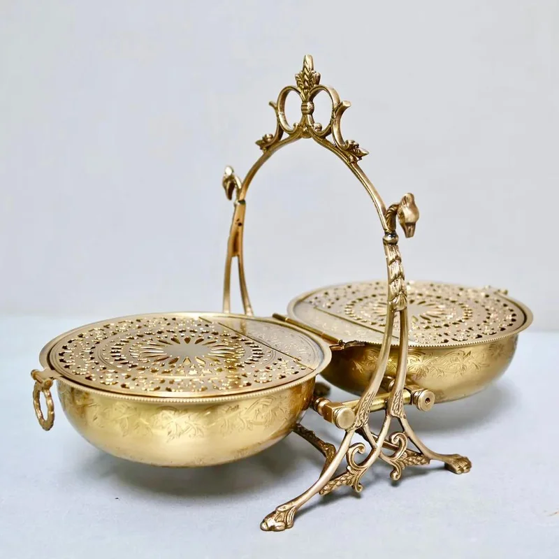 كويزيرا صينية كويسيرا براس قابلة للطي / حافظة فواكه مجففة / علبة تمر / علبة بسكويت