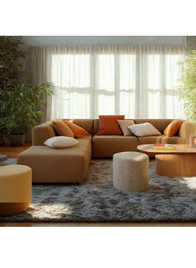 Malazhouse Modern Sofa Natural Wood – 280cm * 180cm – 180L x 75H x 280W - Image 3
