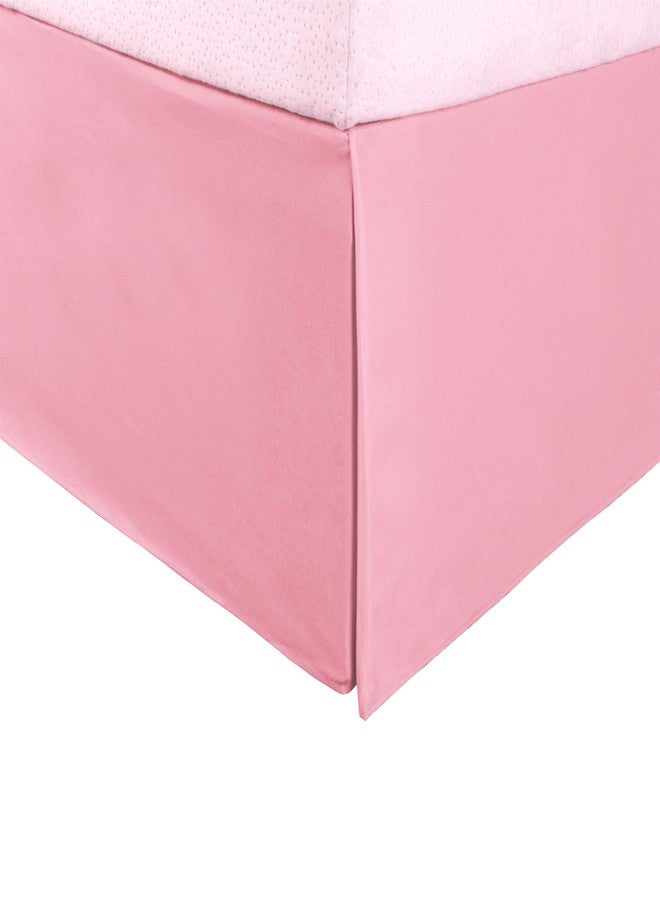 Superior 100% Brushed Microfiber Pleated Bed Skirt, King, Pink - Image 2
