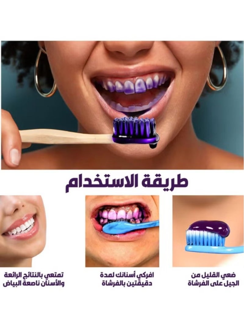 EELHOE - Color Correcting Foaming Toothpaste for Teeth Whitening, Gum Care, Stain Removal, and Yellowing Reduction 50ml - Image 1
