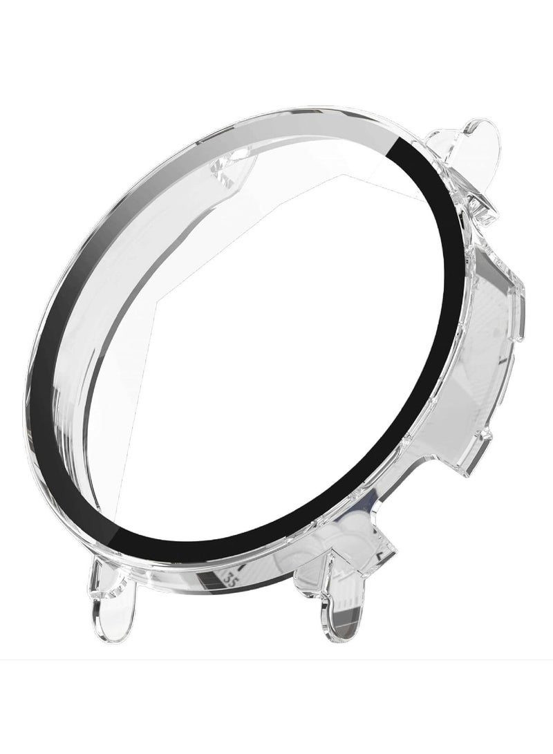 Case Compatible with Huawei Watch GT 5 46 mm 9H Hardness 360° All-Round Protective Case Built-in Glass Scratch-Resistant PC Screen Protector Case Cover for Huawei Watch GT 5 46 mm (Transparent) - Image 1