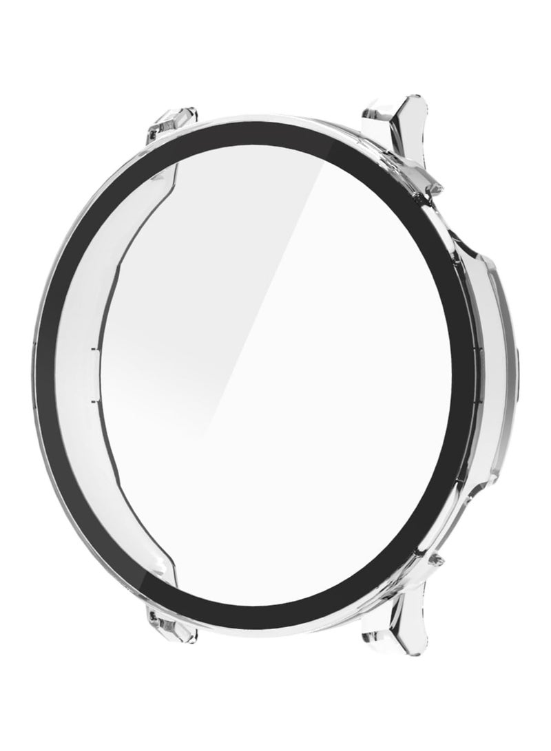 Case Compatible with Huawei Watch GT 5 46 mm 9H Hardness 360° All-Round Protective Case Built-in Glass Scratch-Resistant PC Screen Protector Case Cover for Huawei Watch GT 5 46 mm (Transparent) - Image 2