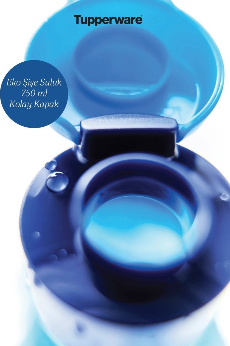 Tupperware Eco Bottle Drinker 750 ml Blue and Orange  - Image 4