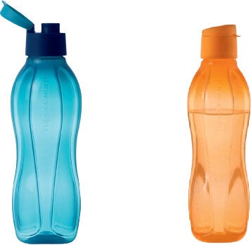 Tupperware Eco Bottle Drinker 750 ml Blue and Orange  - Image 1