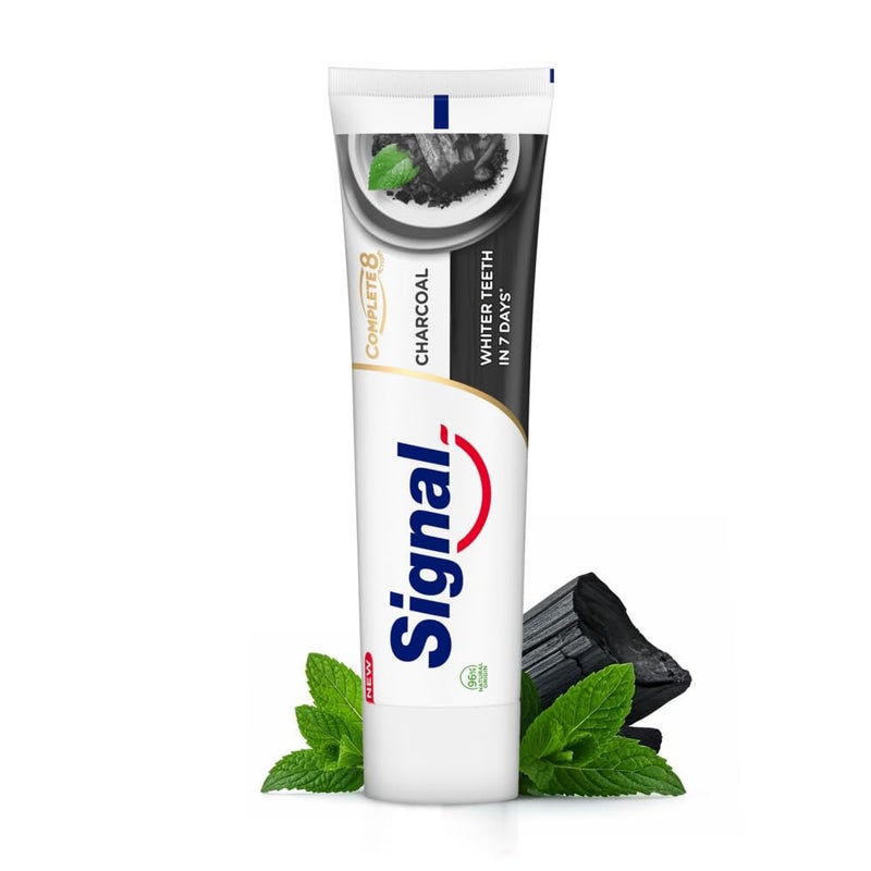 Signal Complete 8 Charcoal White and Detox Toothpaste (100ml) - Image 1