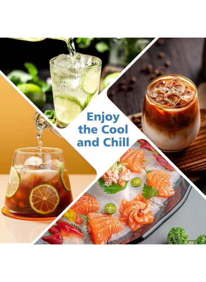 Small Ice Cube Trays, 2 Pack Silicone Ice Cube Molds with Lids, 37 Grid - Image 5