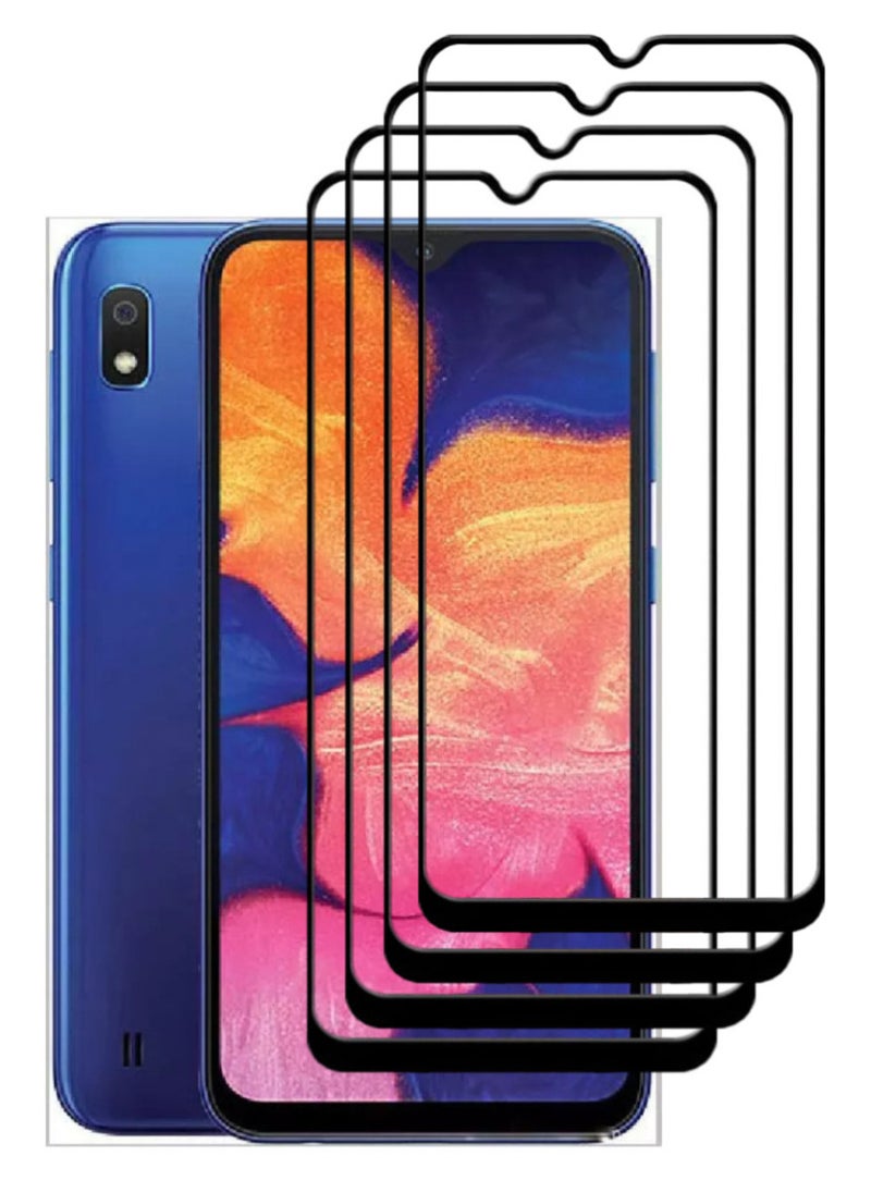 ACLIX 4 Pieces Antistatic ESD Dustproof Premium Quality High Definition Tempered Glass Screen Protector Designed For Samsung Galaxy A10 - Image 1