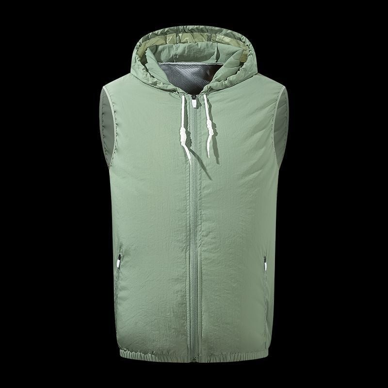 Leisure Cooling Refrigeration Air Conditioning Clothing Usb With Electric Fan Sun Protection Vest Work Clothes - Image 1